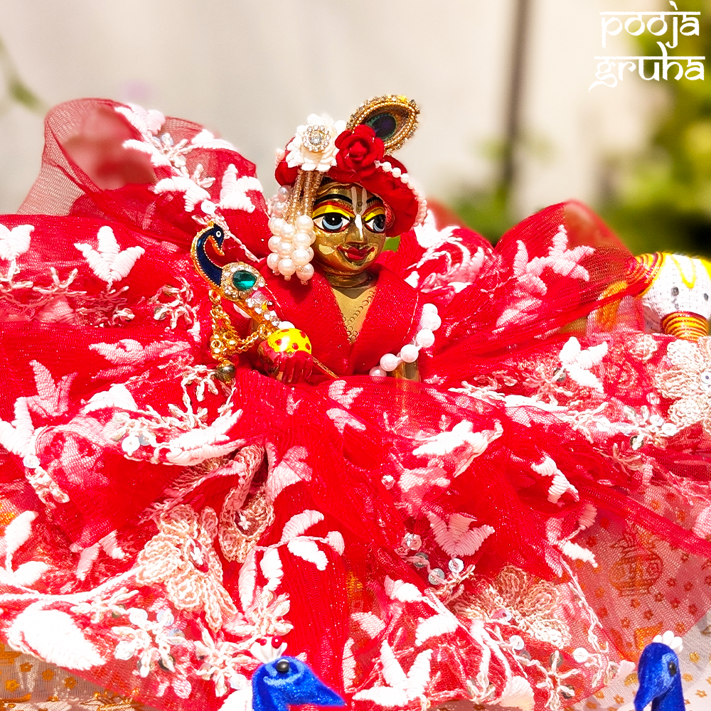 Vrindavan Fairy Net Laddu Gopal Dress Set