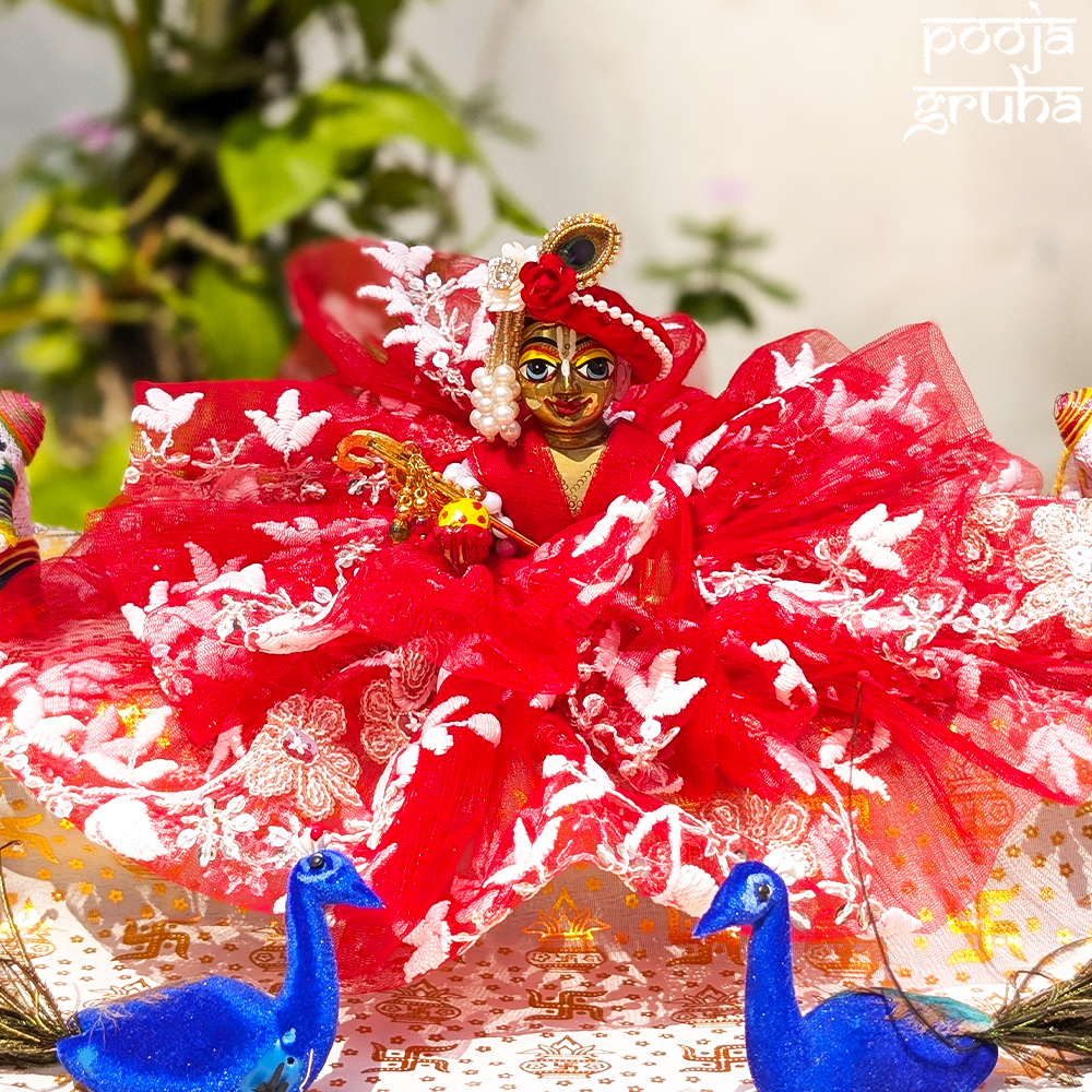 Vrindavan Fairy Net Laddu Gopal Dress Set