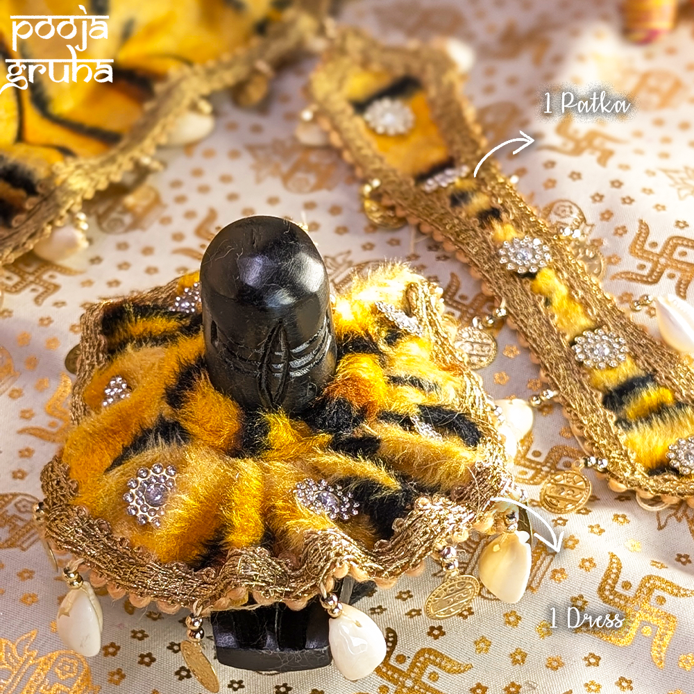 Tiger Velvet Shiv Ling Dress Set