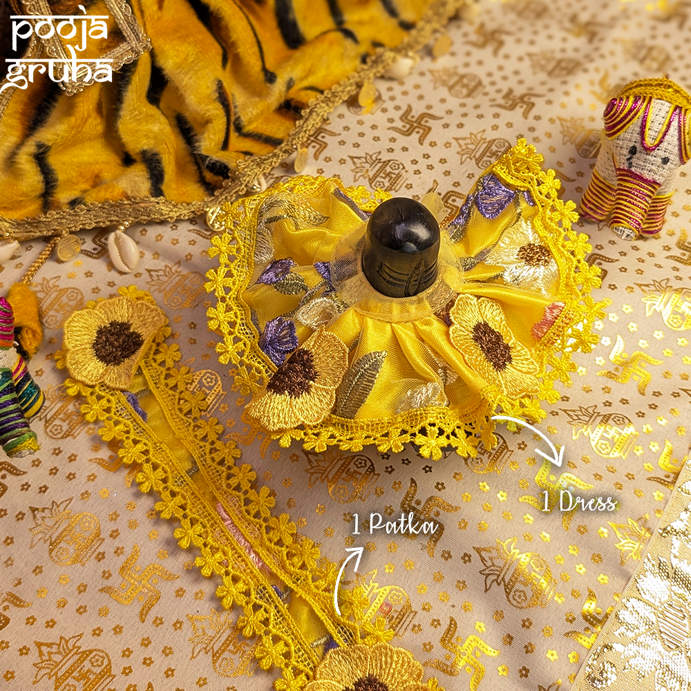 Floral Shiv Ling Dress Set