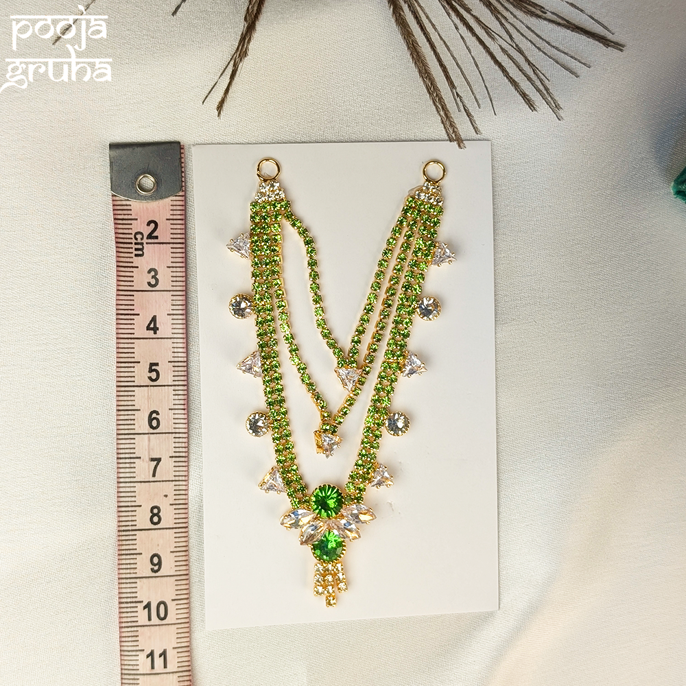 Heavy Stone Arc Shringar Necklace for Gods