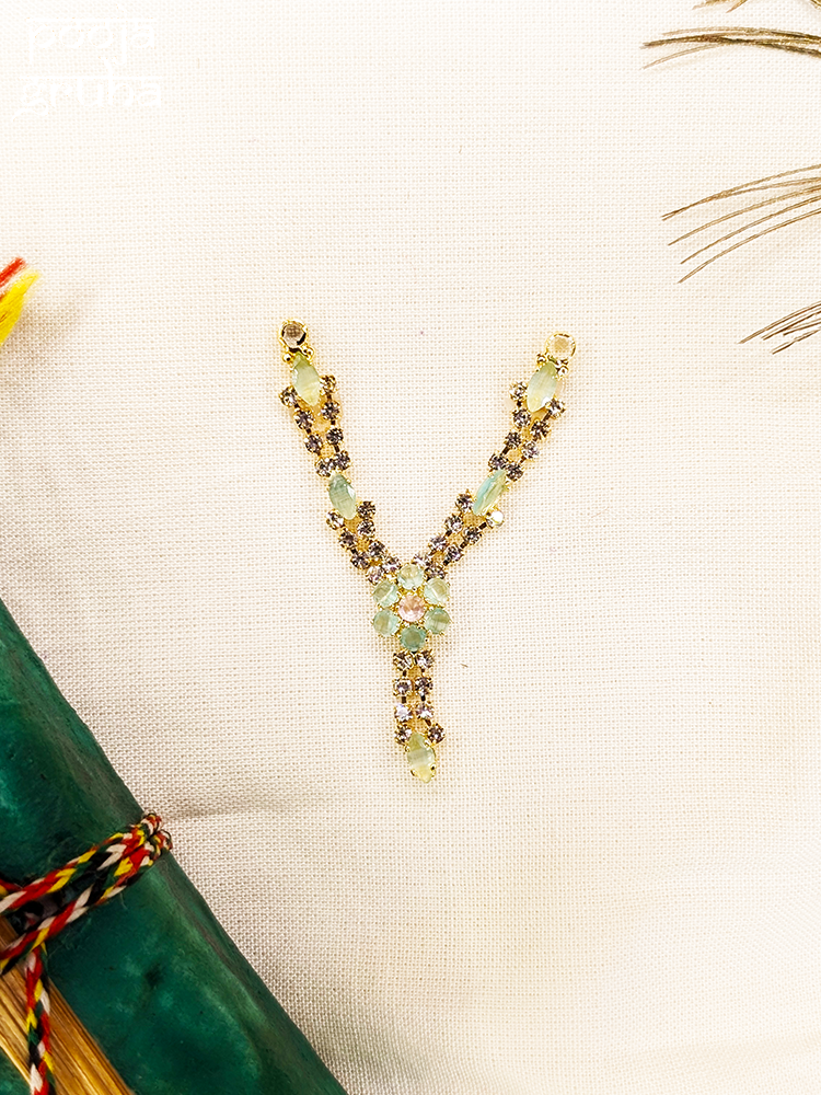 Floral Stone Pendant for Deity Shringar
