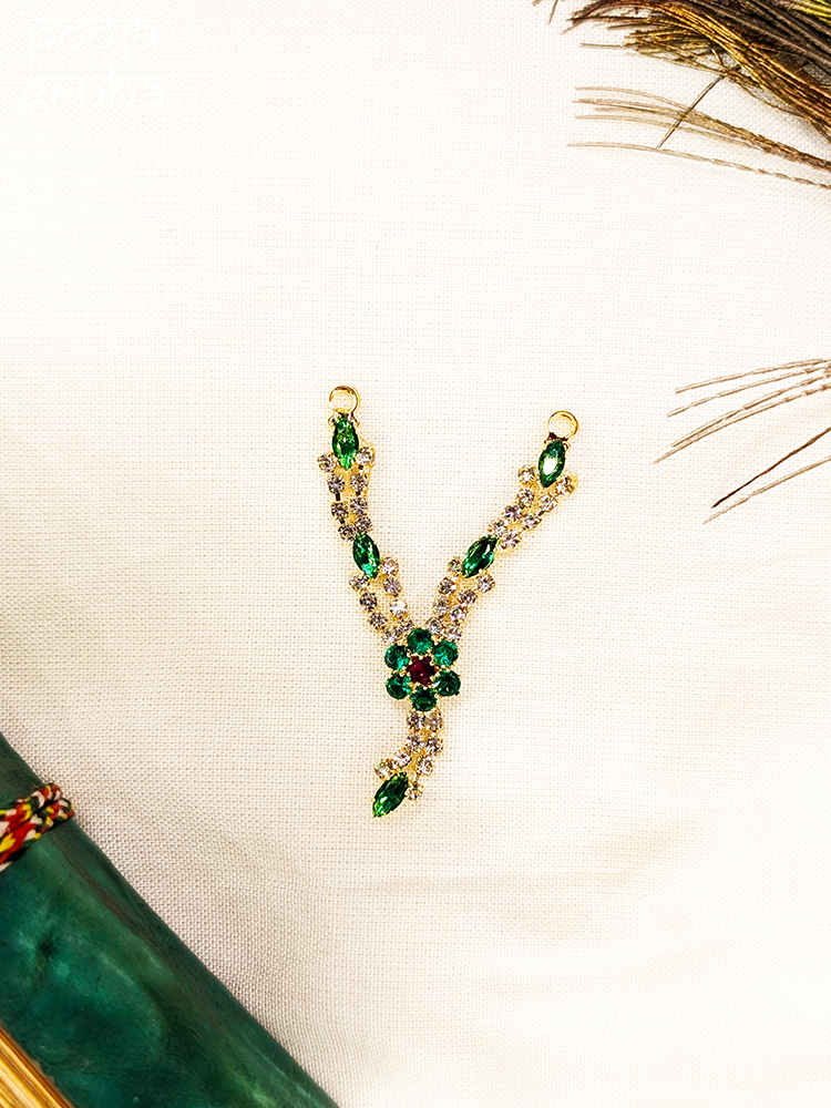 Floral Stone Pendant for Deity Shringar