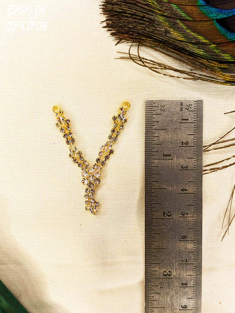 Floral Stone Pendant for Deity Shringar