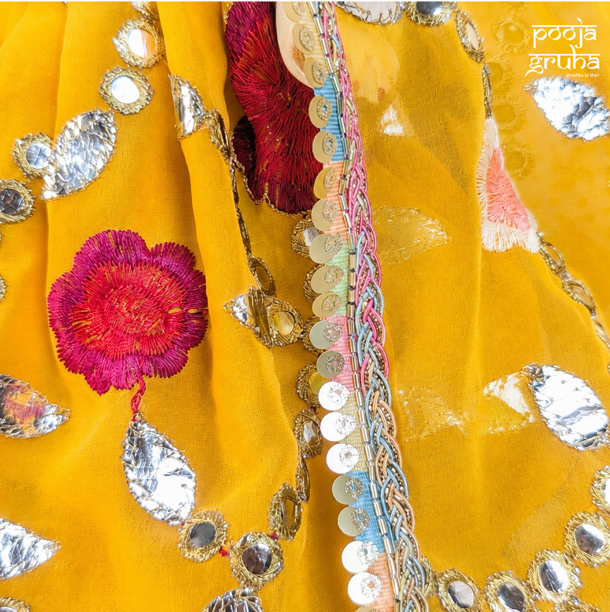Kesariya Shringar Radha Krishna Dress Set