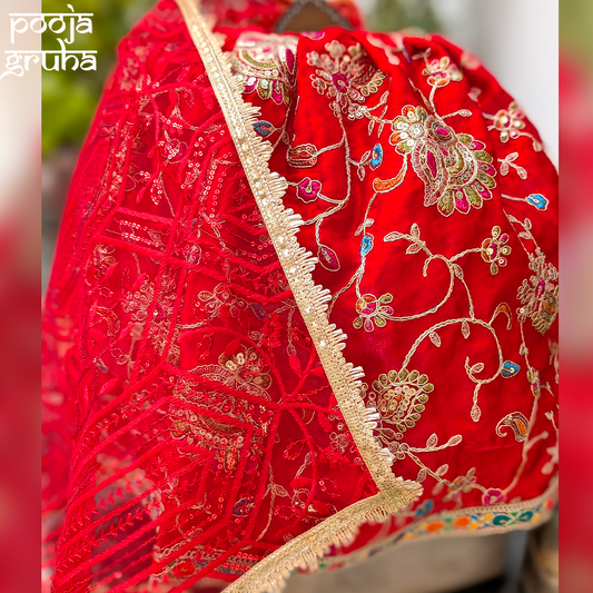 Mangala Shringar Tulsi Lehenga & Chunri Set