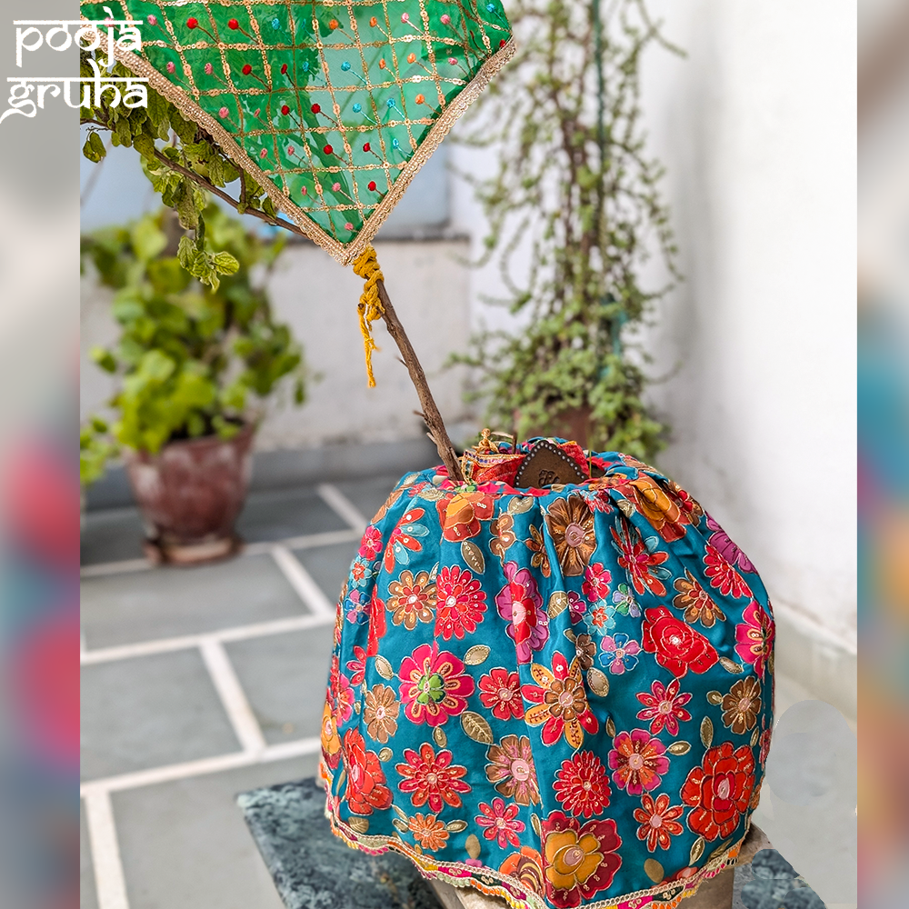 Neelam Shringar Tulsi Lehenga & Chunri Set