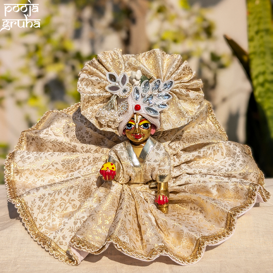 Shweta Divine Laddu Gopal / Radha Rani Dress set
