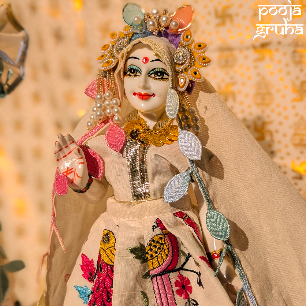 Vanyasukriti Radha Krishna Cotton Dress Set