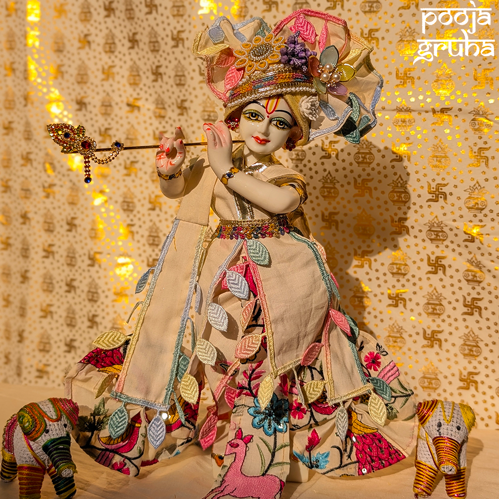 Vanyasukriti Radha Krishna Cotton Dress Set