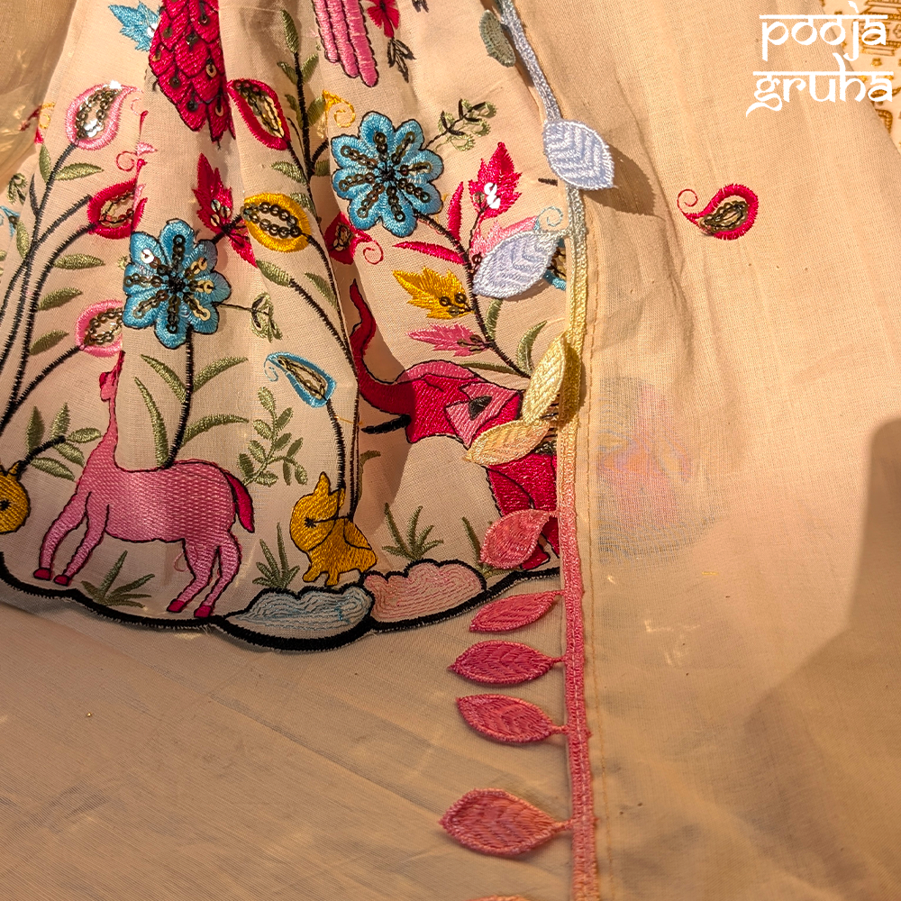 Vanyasukriti Radha Krishna Cotton Dress Set