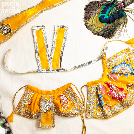 Surmayi Laxmi Ganesh Ji Lehenga & Dhoti Set