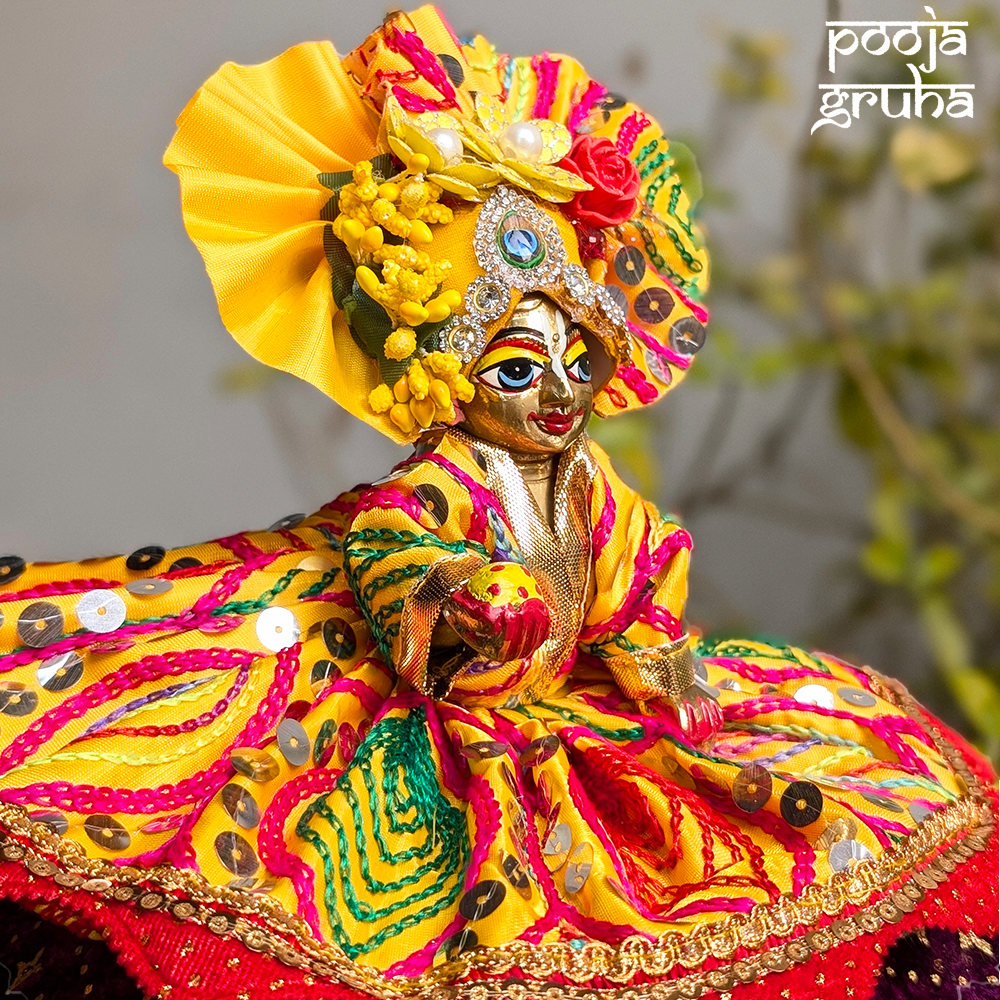 Aarunya Laddu Gopal Vastra Set